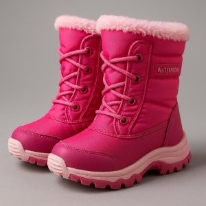 _a9ac4ef1-1baf-4ed0-a56c-7b247e65639c Girls Waterproof Snow Boots - Warm Insulated Boots, Non-Slip Sole for Winter